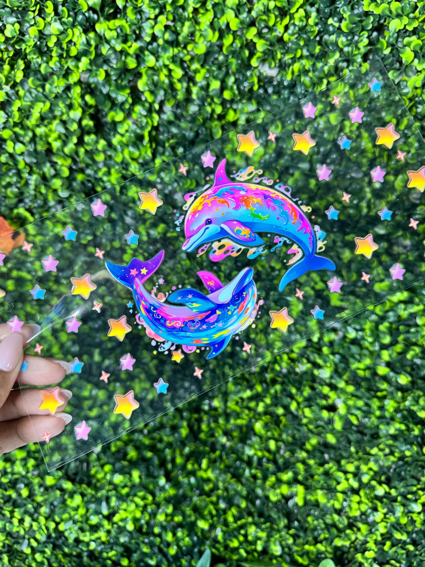 Watercolor Dolphins DIY Diamond Filled Tumbler Kit