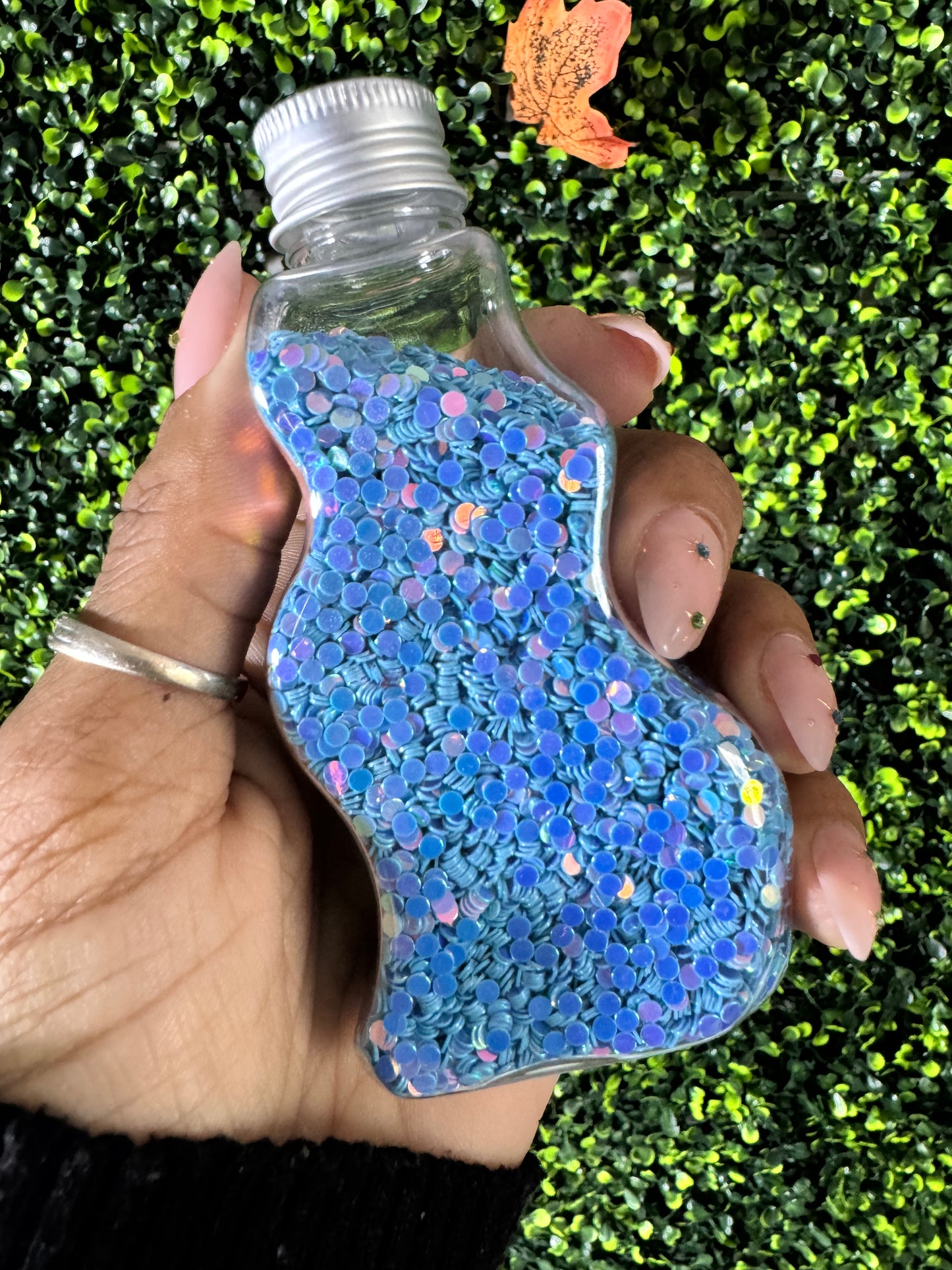 Glitter PVC Baby Blue