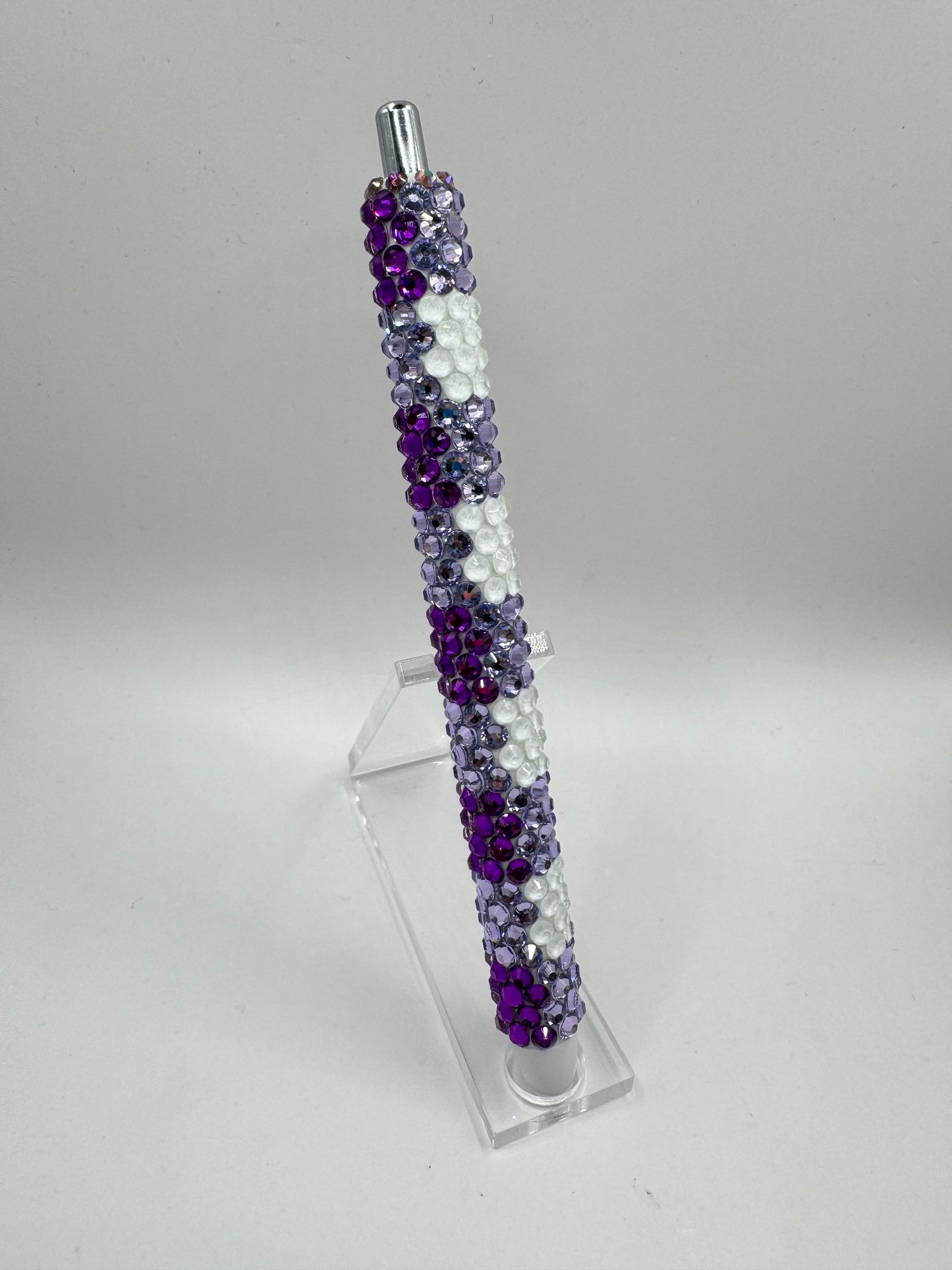 Buffalo Plaid Purple Bling Pen Design