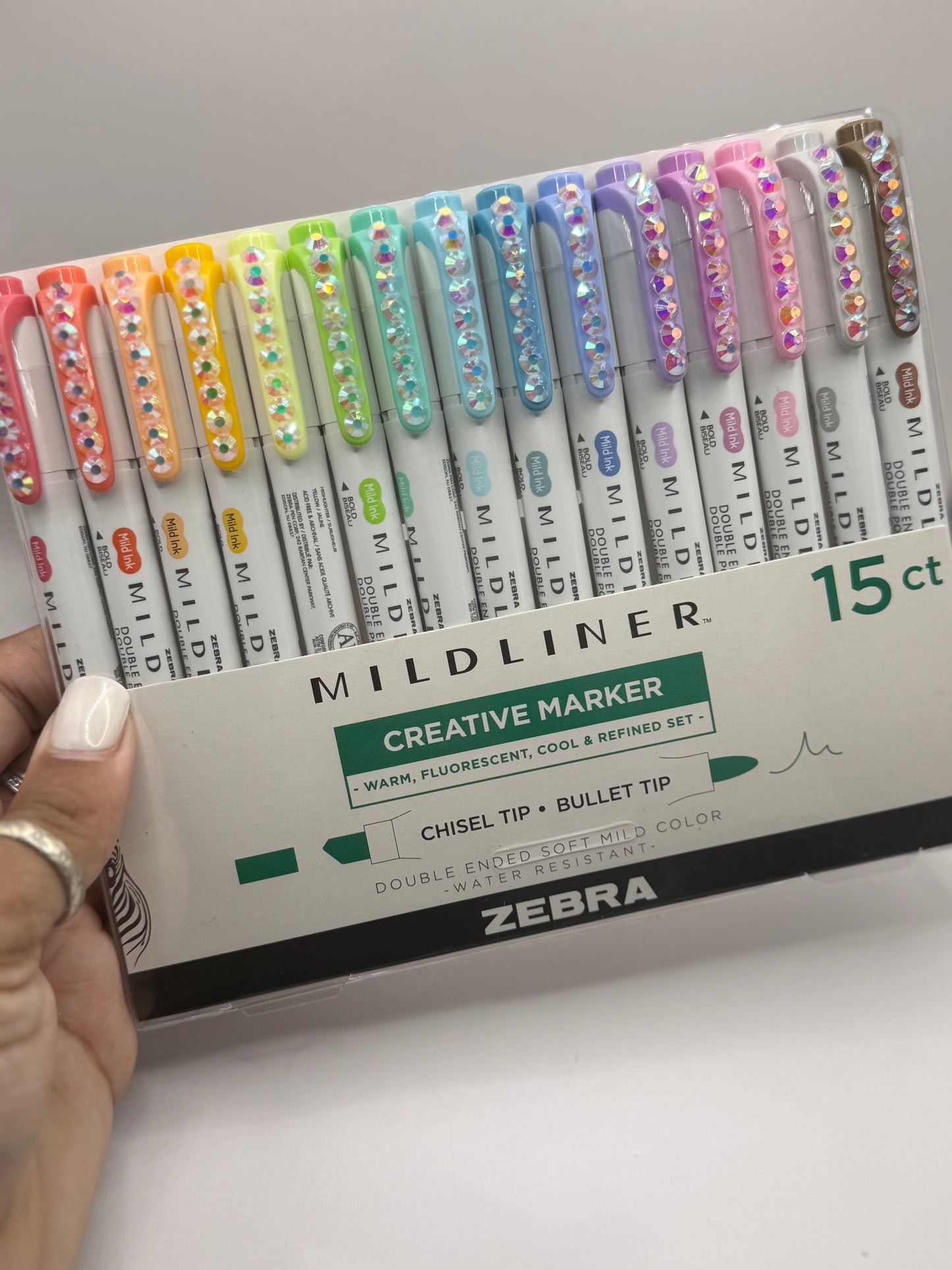 Mildliner Highlighters 2 Sided With a Touch of Bling