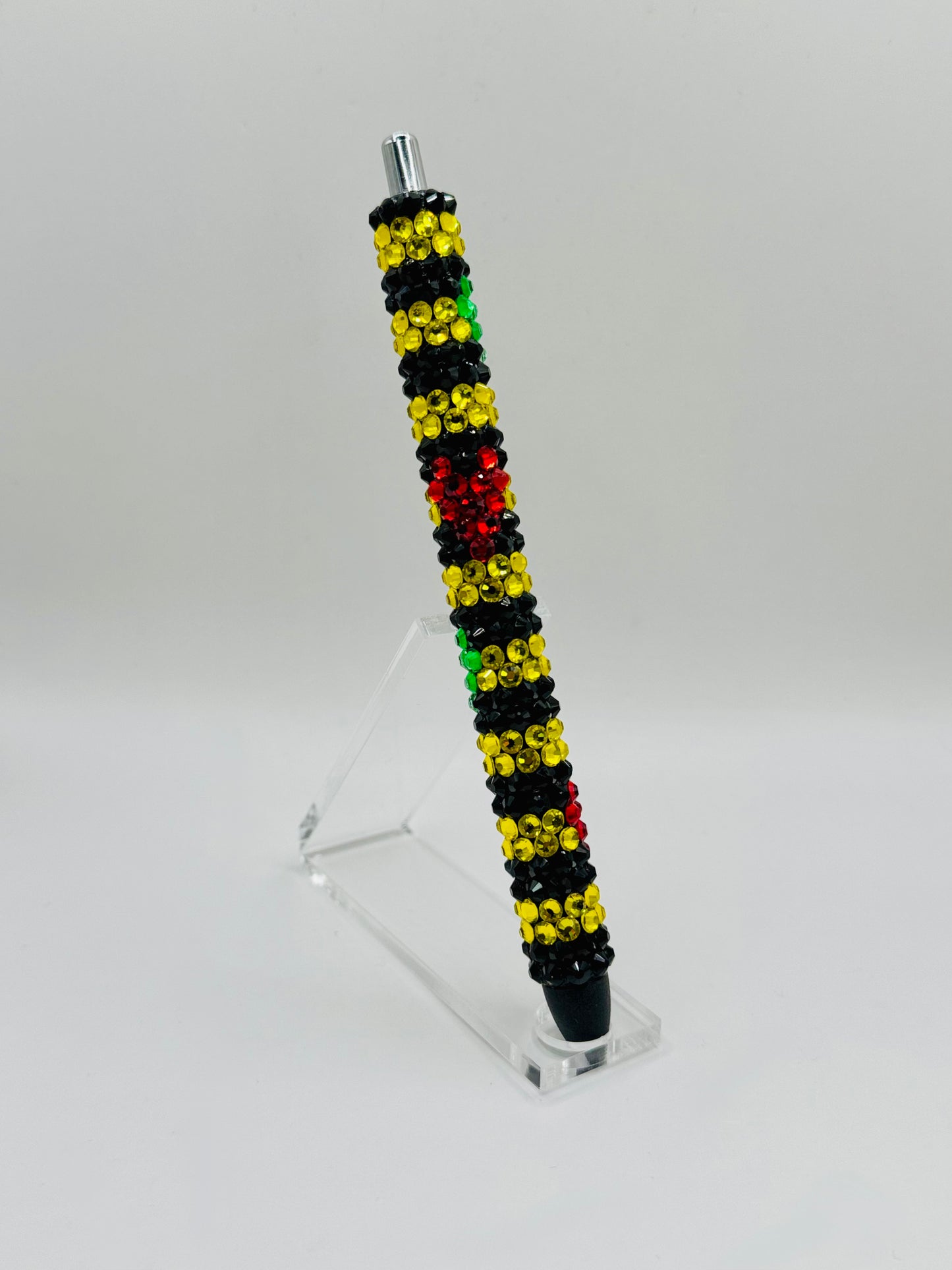 Juneteenth stripes and Hearts Bling Pen Design