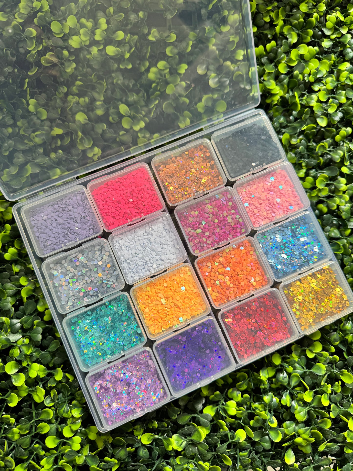 Sample PVC Glitter Boxes