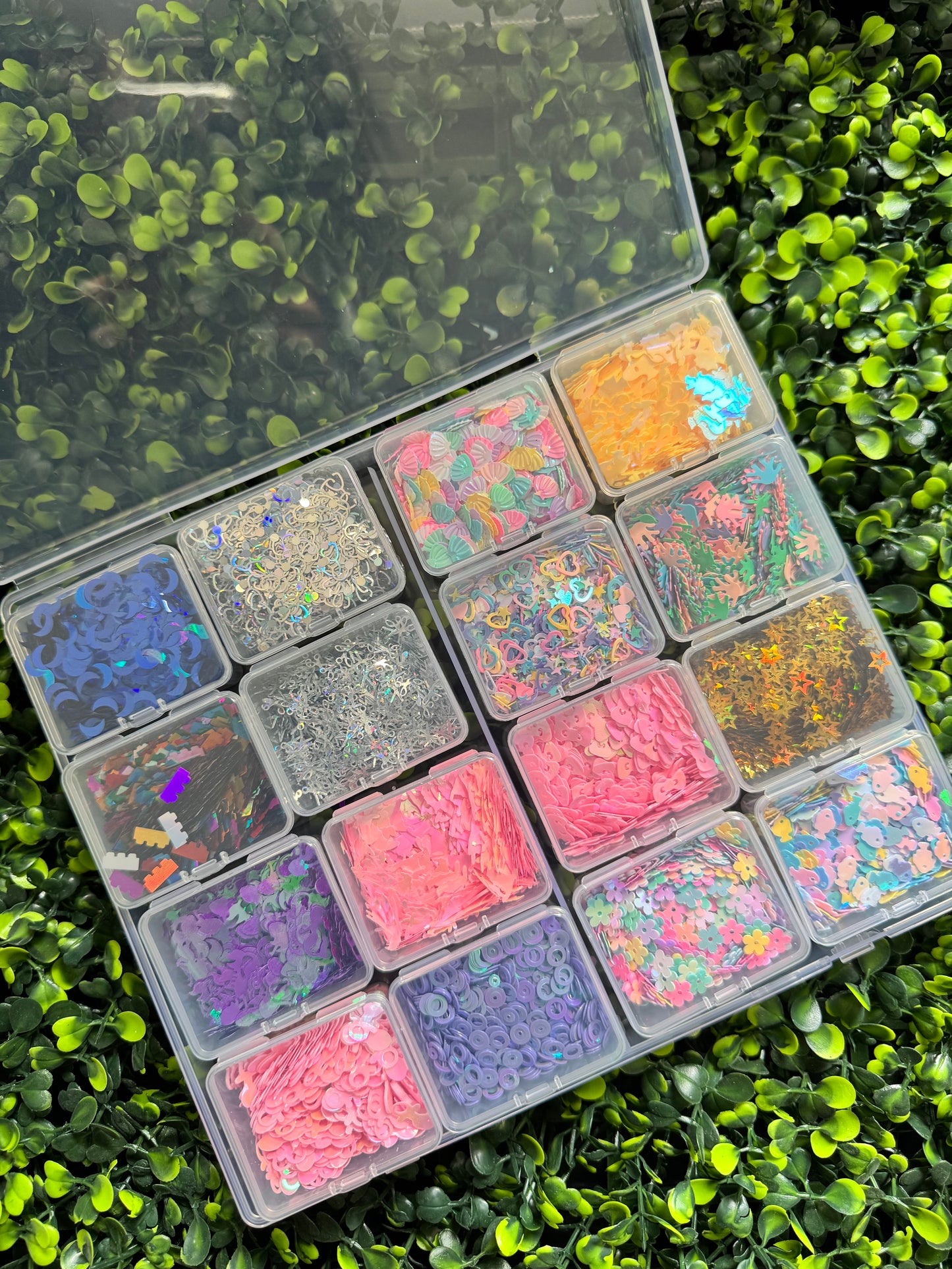 Sample Shaped Glitter/Sequins/PVC Shape Boxes