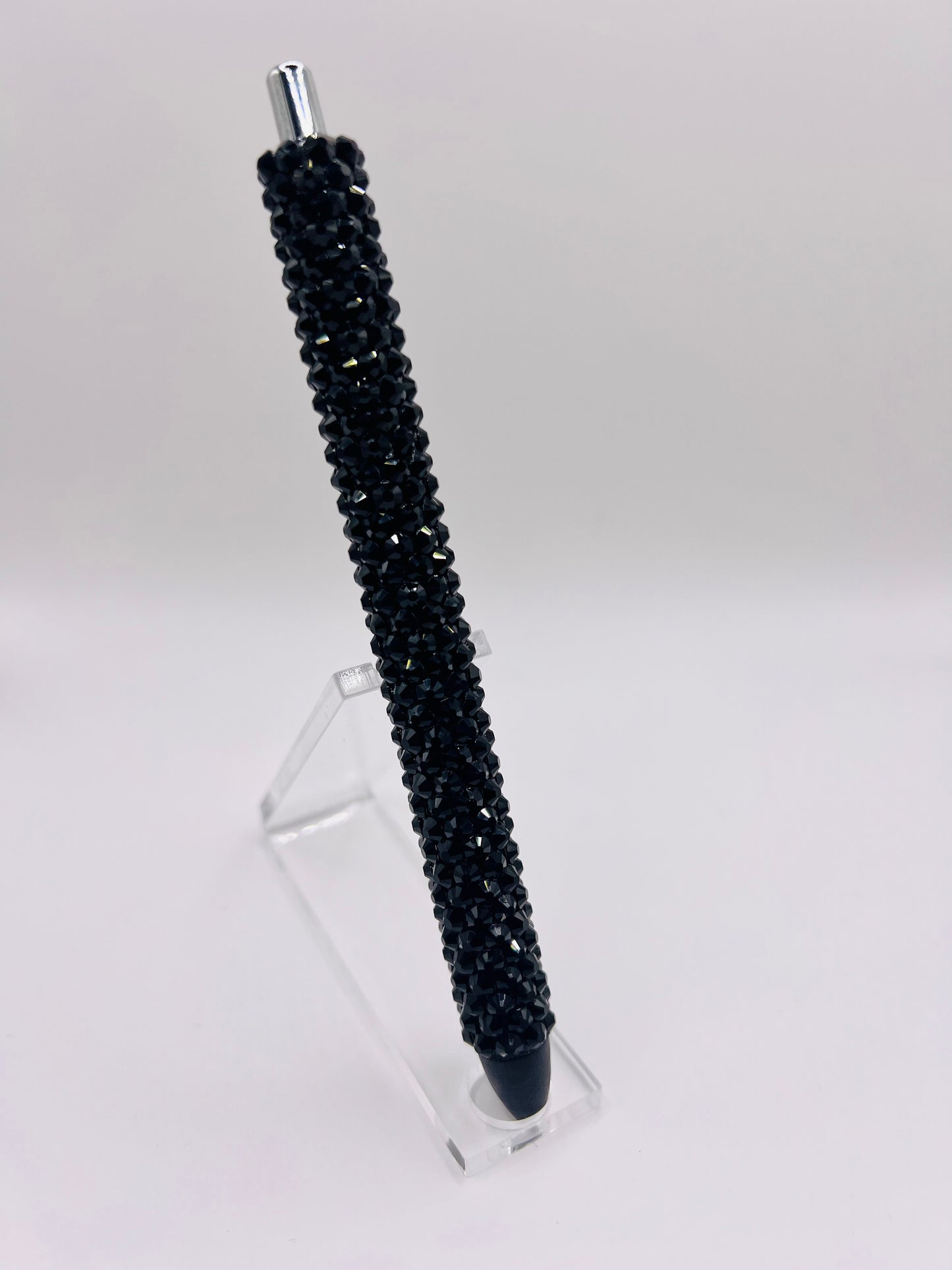 Chunky Black Bling Pen