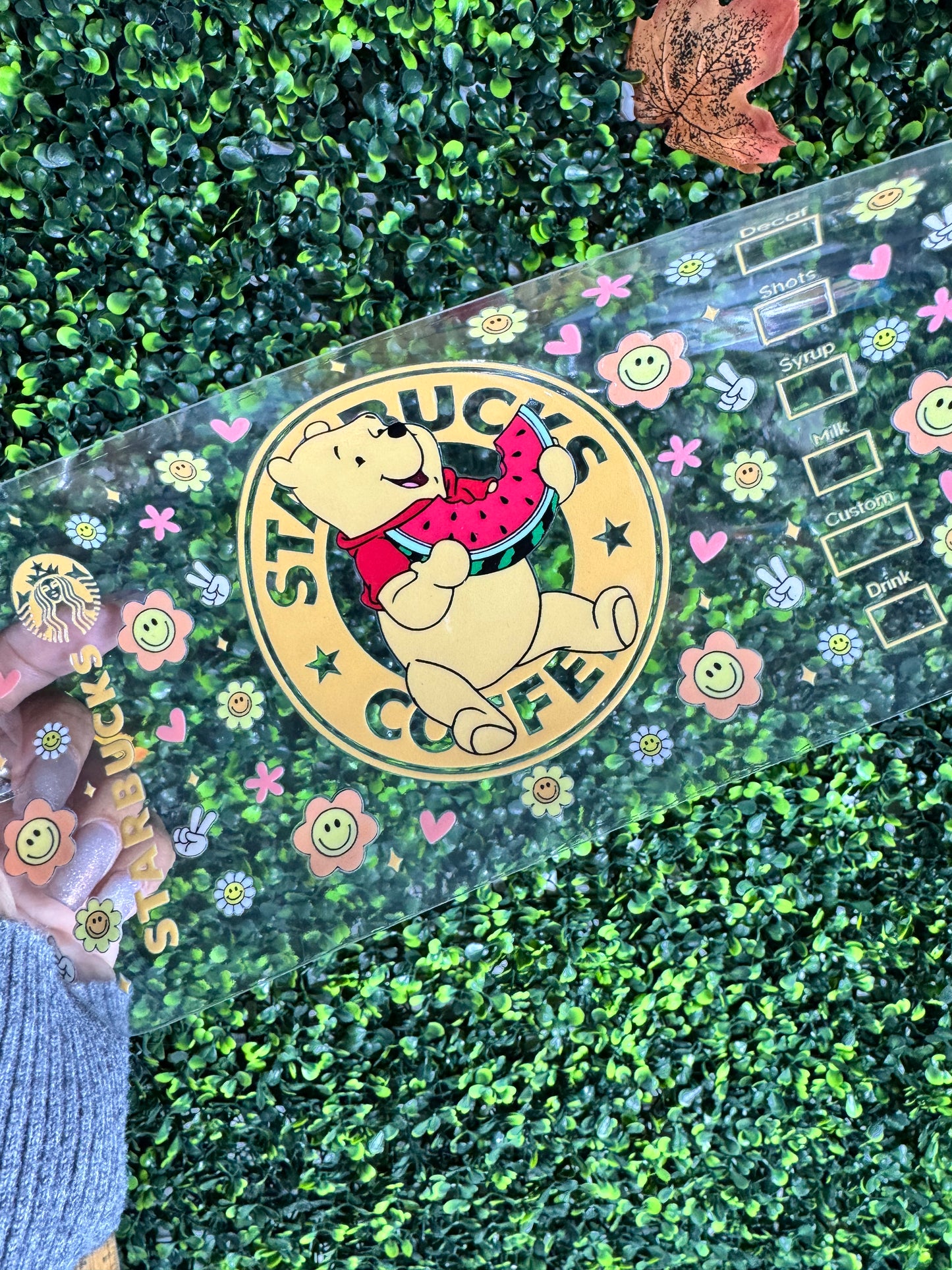 Pooh and Watermelon DIY Diamond Filled Tumbler Kit