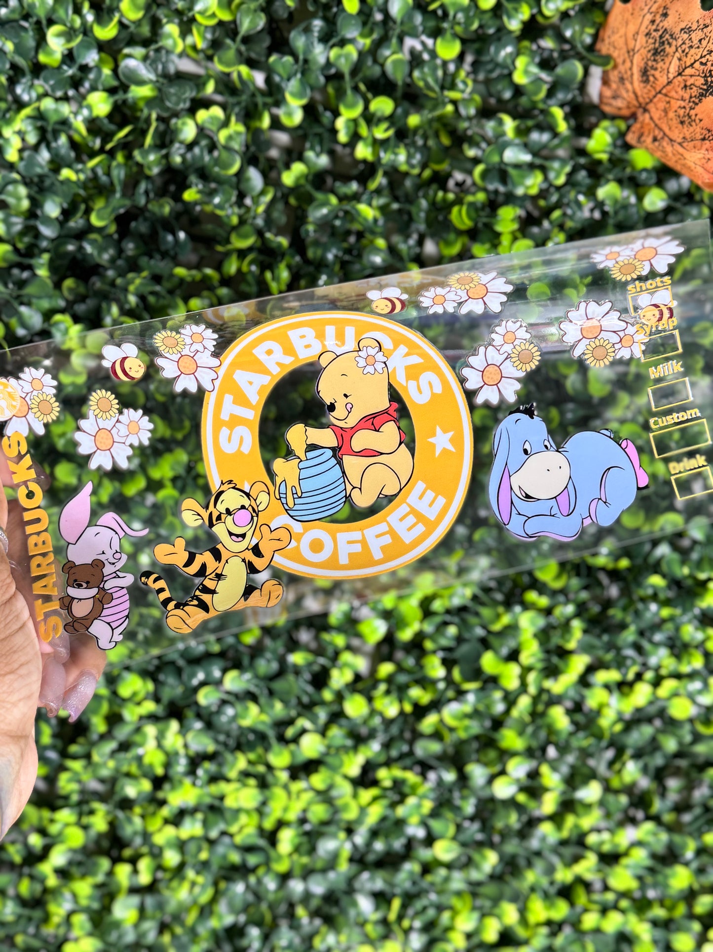 Baby Pooh and Coffee DIY Diamond Filled Tumbler Kit