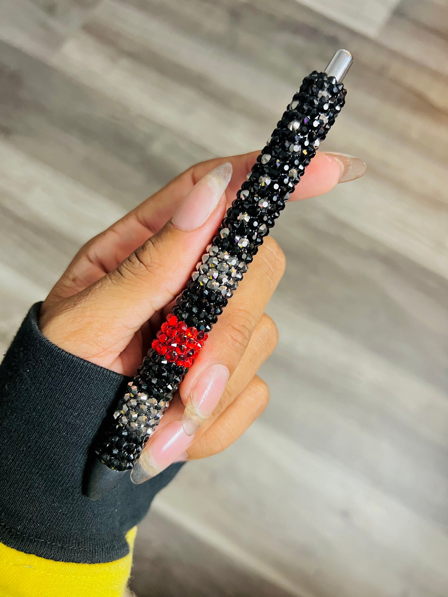 Thin Line Flag Bling Pen Design