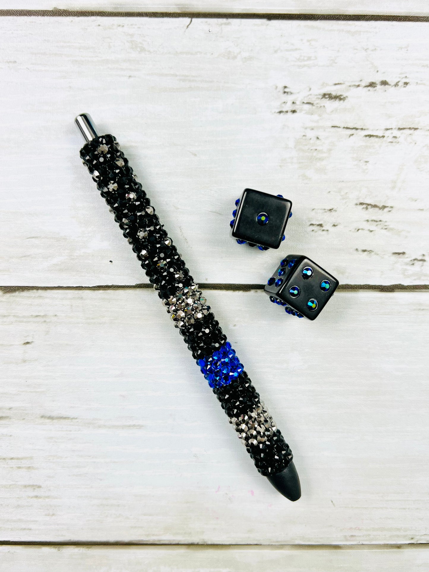 Thin Line Flag Bling Pen Design