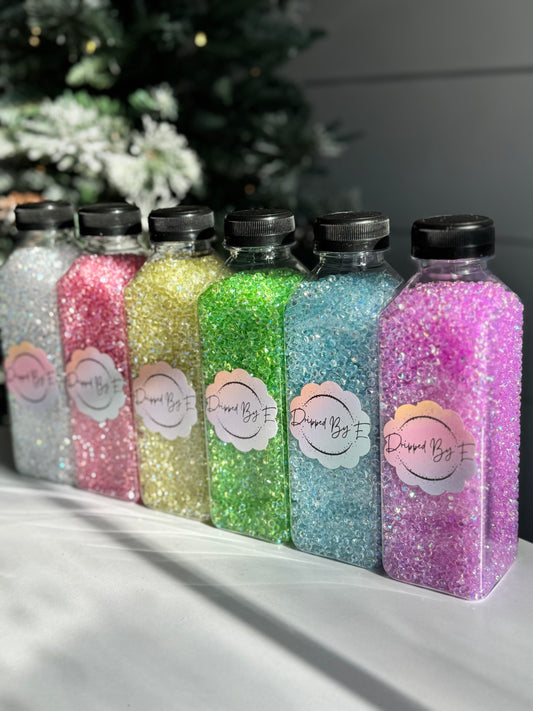 Aurora Borealis Pointed Back 4mm Acrylic Faux Diamonds For Snow Globes