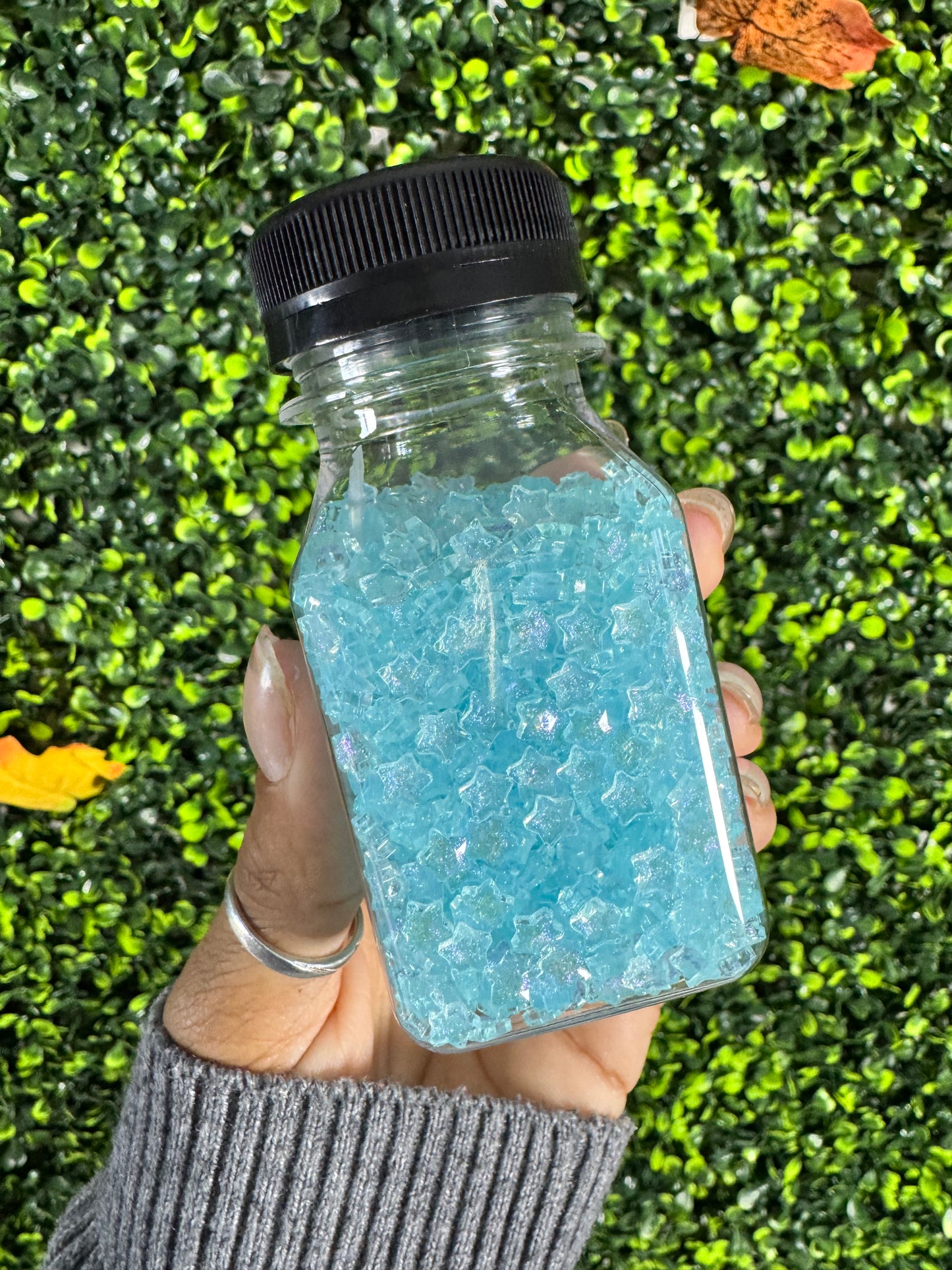 Glitter Star Shaped 4mm Acrylic Faux Diamonds For Snow Globes