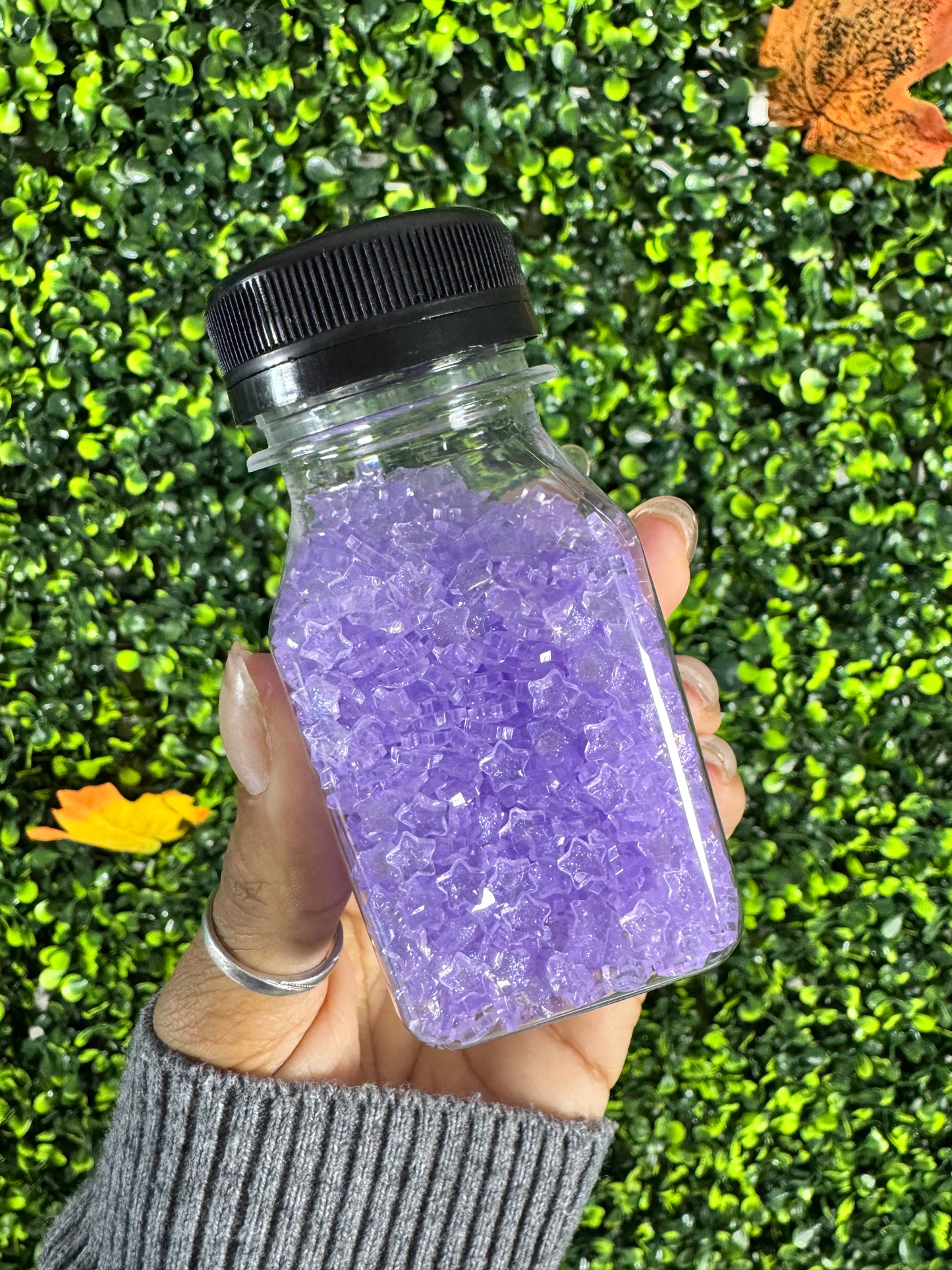 Glitter Star Shaped 4mm Acrylic Faux Diamonds For Snow Globes