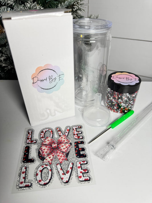 Love Love Love DIY Diamond Filled Tumbler Kit