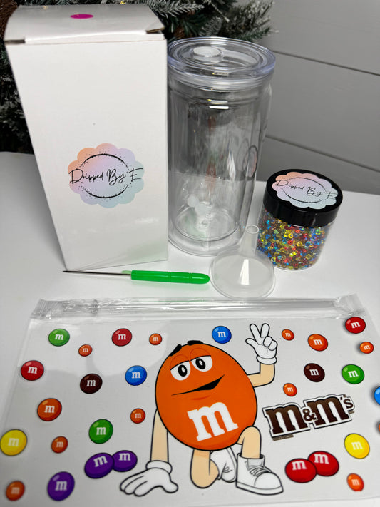 Orange Chocolate Friends DIY Diamond Filled Tumbler Kit