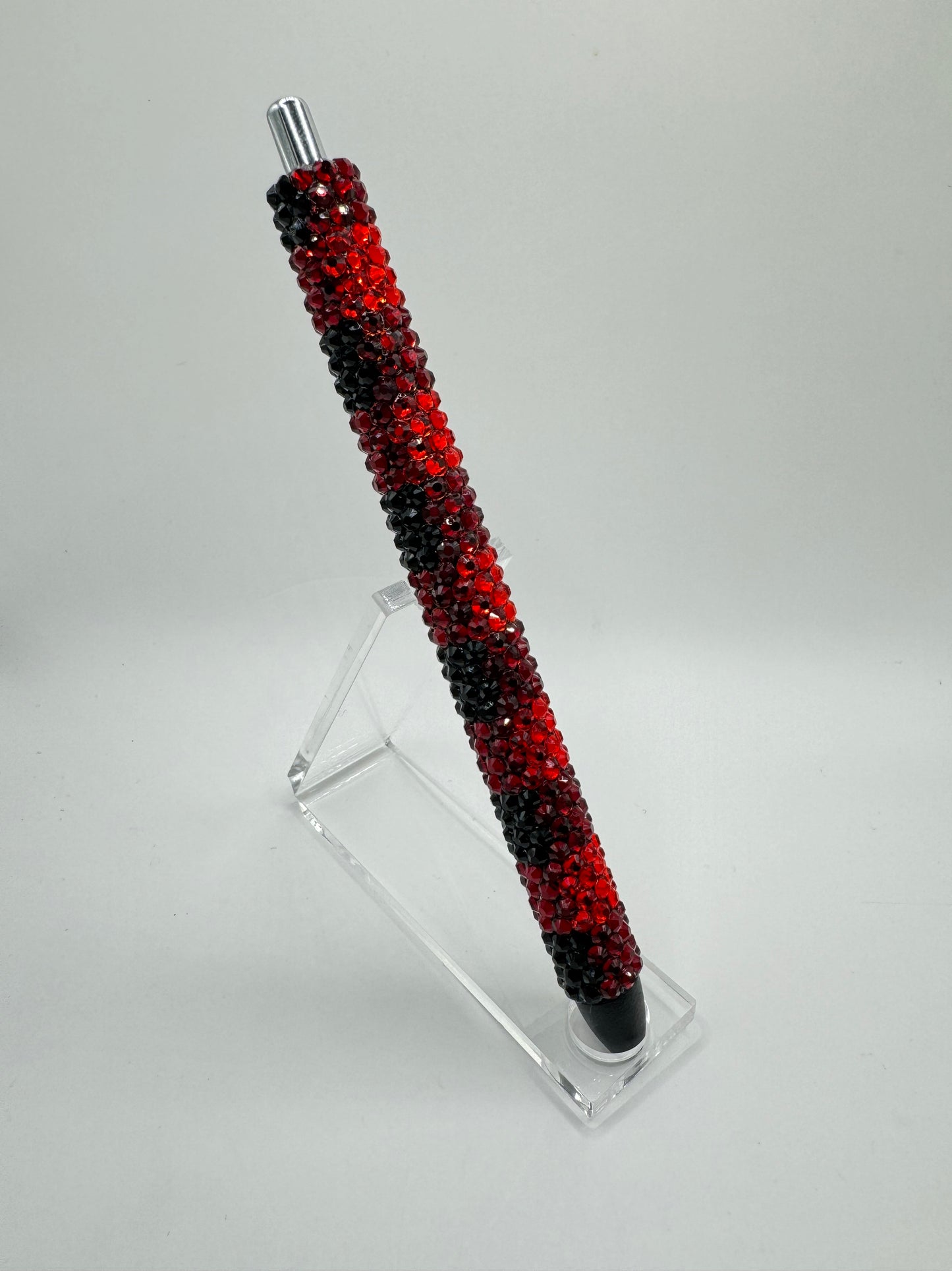 Sweater Weather Red Plaid Bling Pen Design