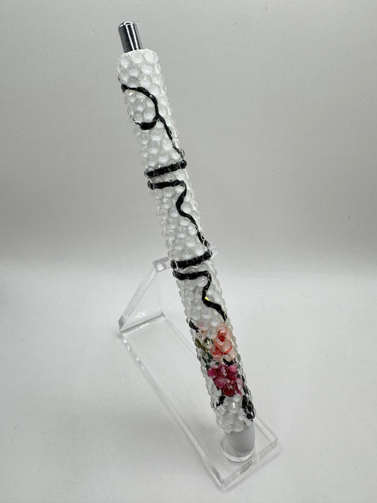 Heart Beat Stethoscope Medical Bling Pen Design
