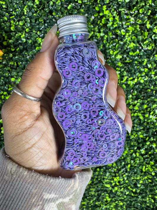 Glitter PVC Rings Purple