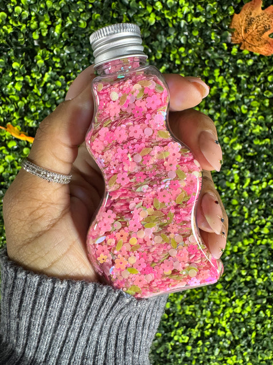 Glitter PVC Spring Flowers Leaf Mix