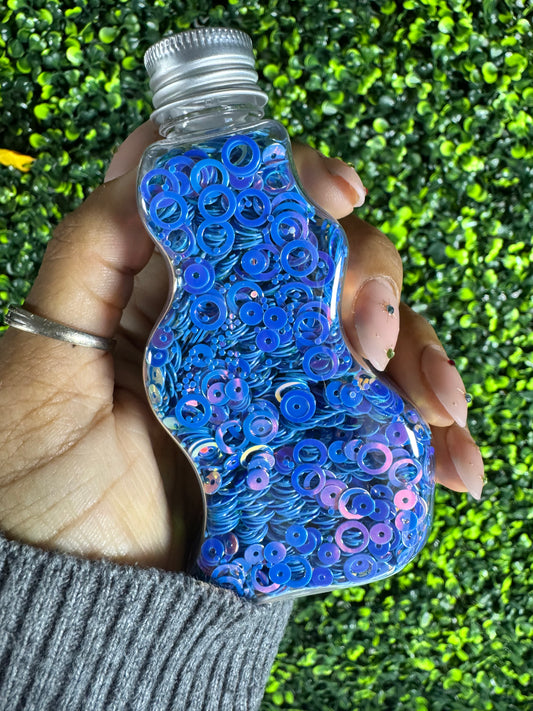 Glitter PVC Rings Blueberry