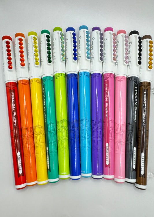 ERASABLE FELT TIP PENS WITH A TOUCH OF BLING