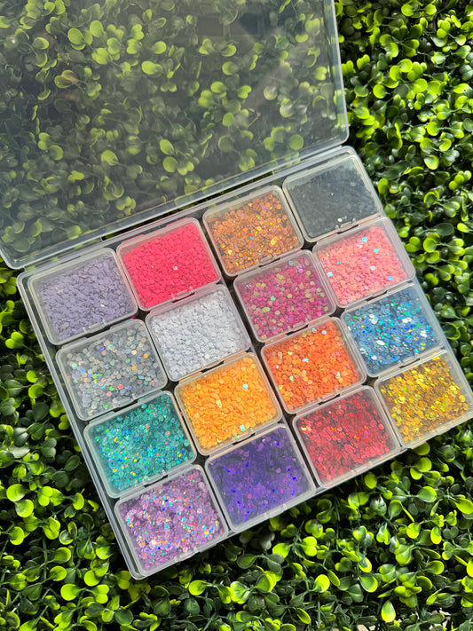 Sample PVC Glitter Boxes