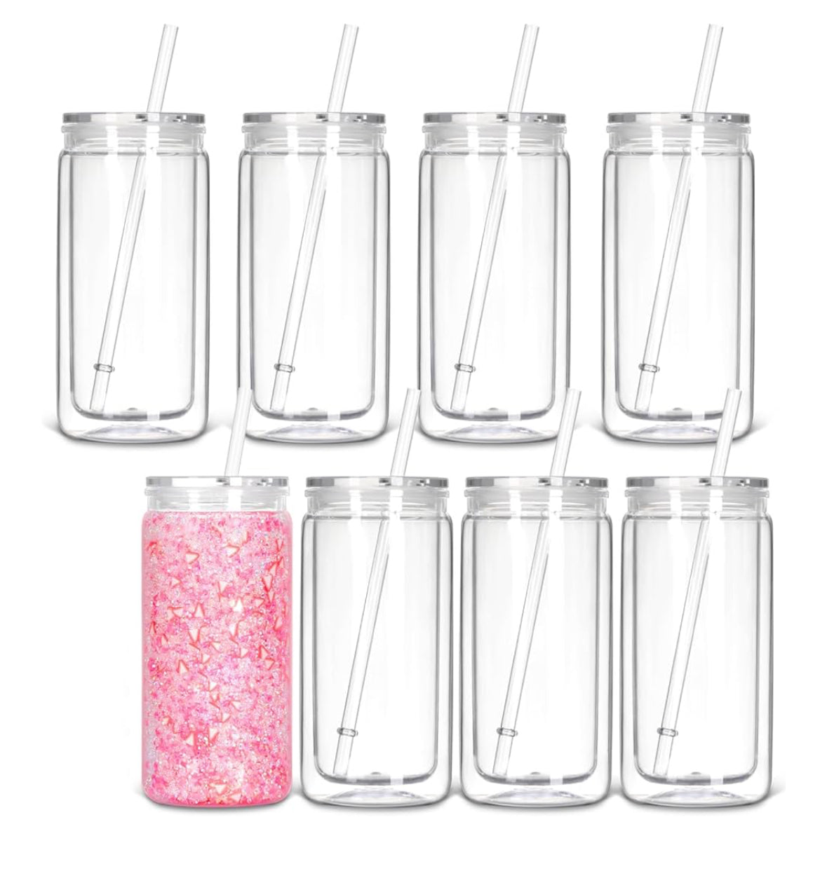 Custom Lava, Honey Drip, Crystal, or Beach Acrylic Savings Jars