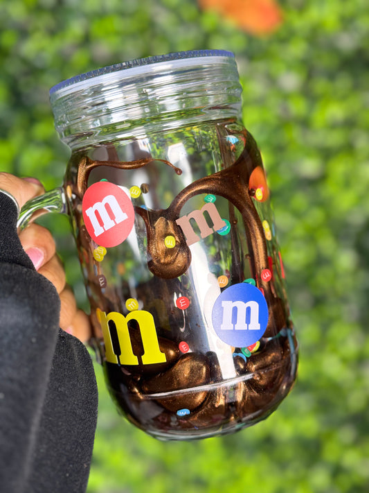 M&M 20oz Mason Jar Lava Tumbler