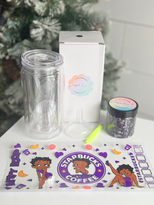 Betty B Purple DIY Diamond Filled Tumbler Kit