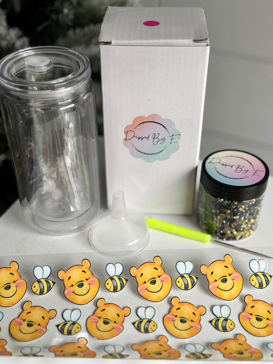 Pooh and Bees DIY Diamond Filled Tumbler Kit