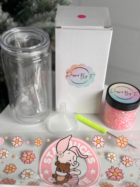 Piglet Coffee DIY Diamond Filled Tumbler Kit