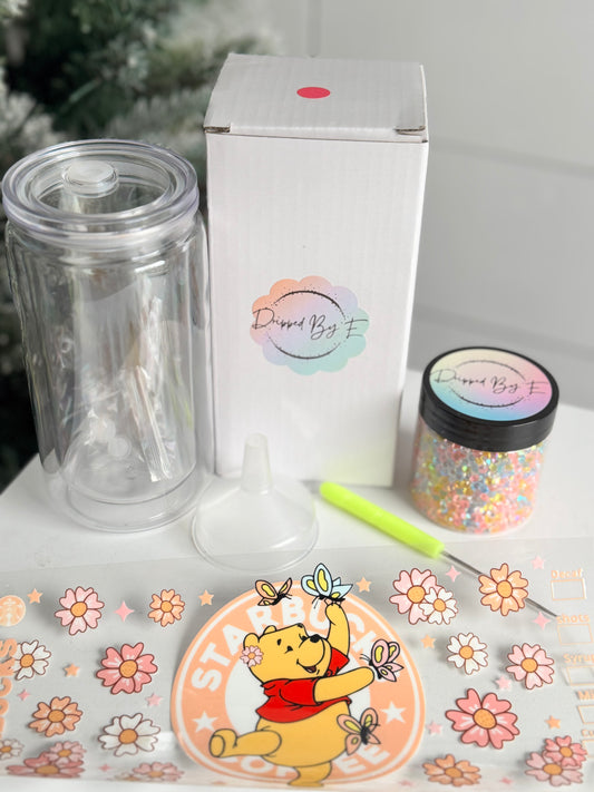 Pooh and Coffee DIY Diamond Filled Tumbler Kit