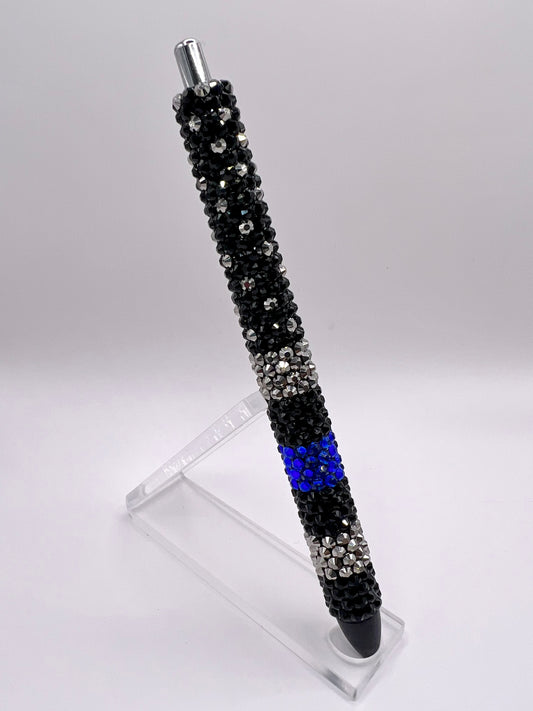 Thin Line Flag Bling Pen Design